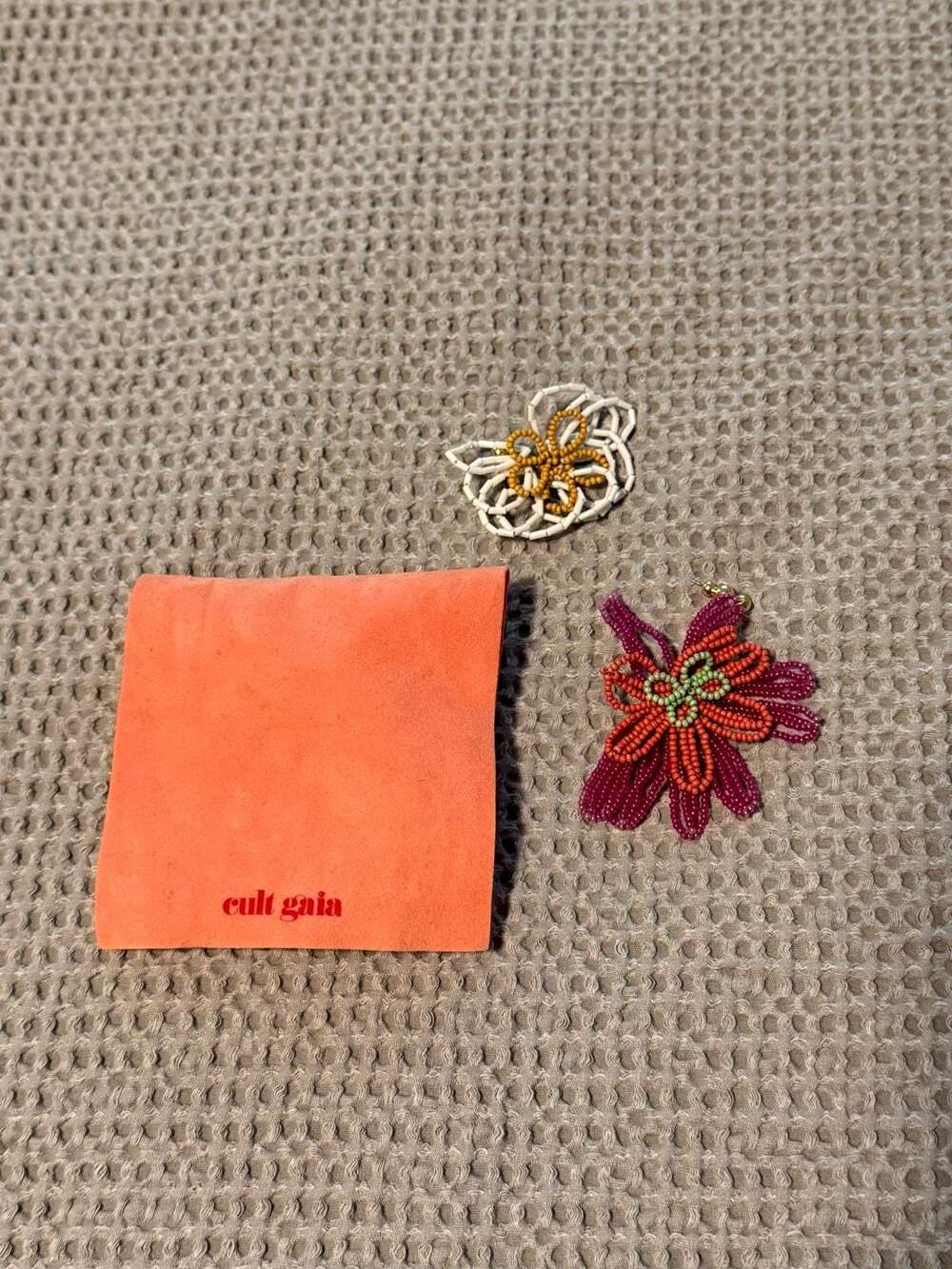 Cult Gaia Tazia Beaded Flower Earrings